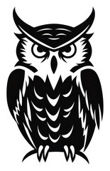 Fototapeta premium PNG Owl ammunition weaponry stencil.