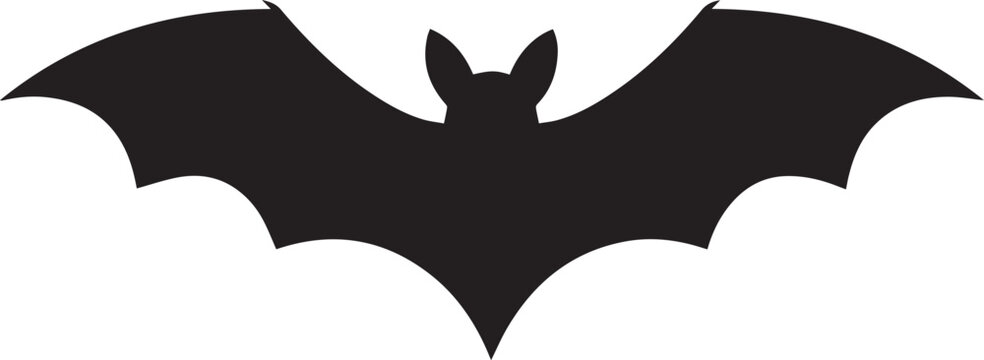 bat silhouette vector illustration for spooky design logo icon decoration editable ai eps png jpeg