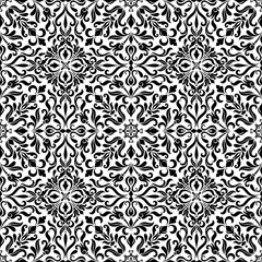 A stunning black and white damask pattern, perfect for elegant and vintage-themed designs. Ideal for wallpapers, textiles, and decorative arts. Timeless and sophisticated pattern