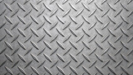 Textured diamond plate metal surface industrial background pattern