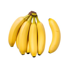 banana on white background