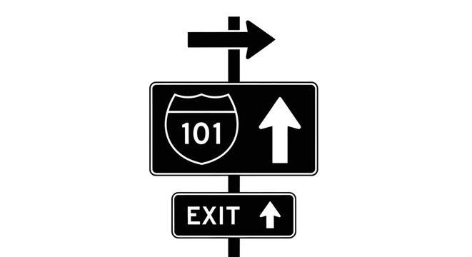 highway exit sign clear concise direction for drivers illustrating route guidance and easy navigation for travelers