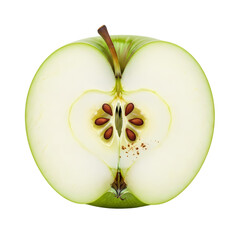 sliced green apple