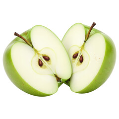 sliced green apple