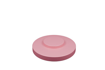 pink button, pink podium, pill box, PNG