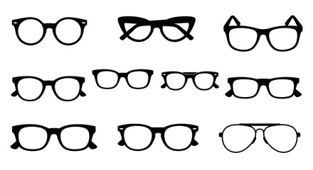 eyeglass frame templates classic styles for optical fashion and website design projects