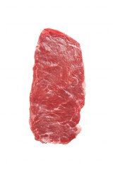 Fototapeta premium Close-up of premium raw steak with intricate marbling on transparent background