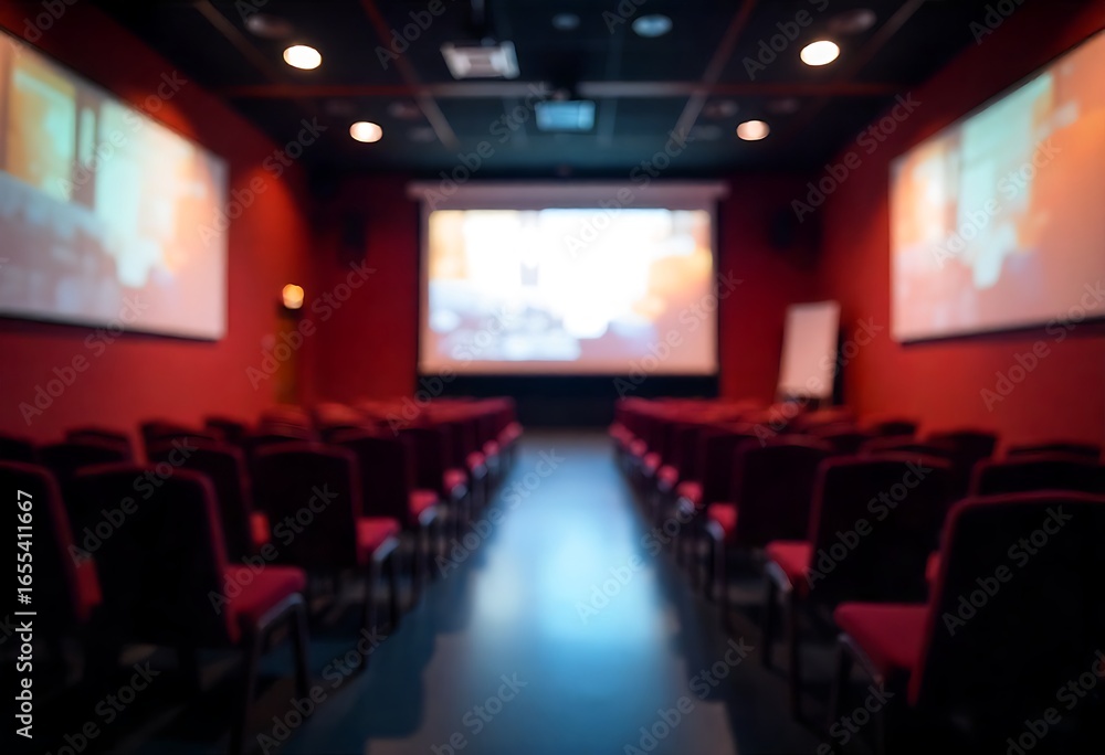 Poster Generative AI image of a modern lecture hall.