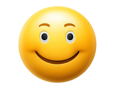 3D Rendered Emoticon With Sly Expression On Transparent Background, PNG