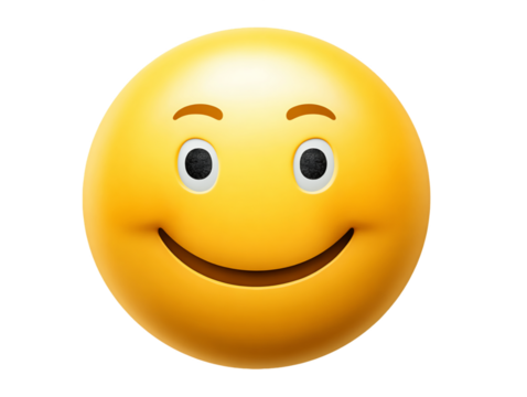 3D Rendered Emoticon With Sly Expression On Transparent Background, PNG - Powered by Adobe