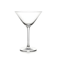 Empty Wine Glass on white background