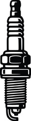 Obraz premium hand drawn vector illustration of spark plug