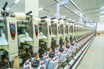 Spinning mill production workshop
