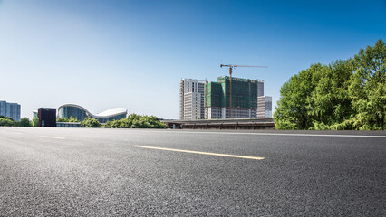 Urban Landscape Featuring Modern Architecture and Construction