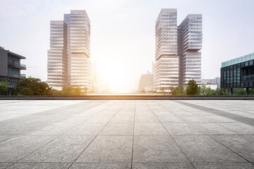 Stunning Urban Landscape Featuring Modern Architecture at Sunset