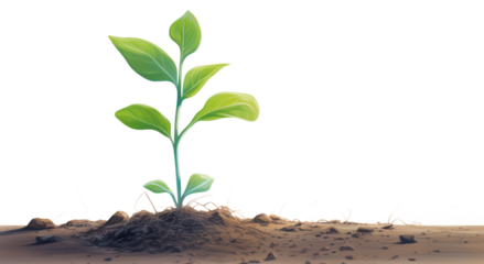 PNG Plant growing on the ground leaf soil agriculture.