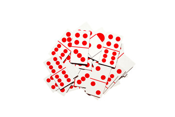 Domino card isolated on white background 