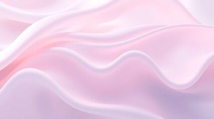 Obraz premium A flowing pink satin and silk texture with soft waves creates a luxurious background design.