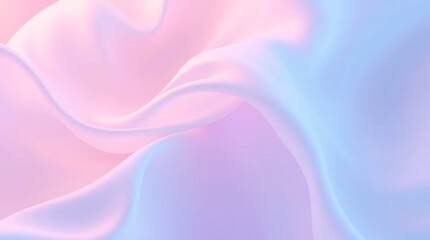 Obraz premium Smooth flowing pink and purple silk waves with a soft light texture design.