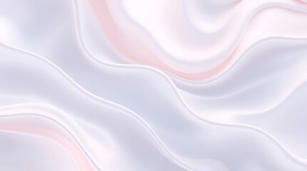 Fototapeta premium An abstract pink silk fabric background with a delicate flowing wave pattern.