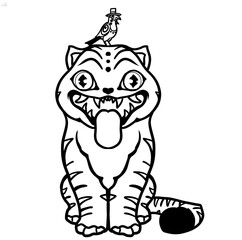tiger cartoon character