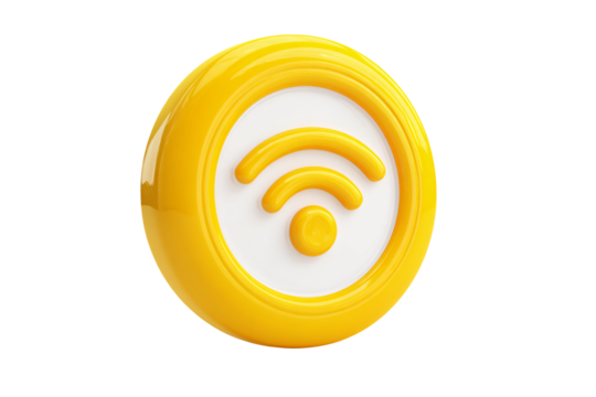 Stay connected with this vibrant wireless internet symbol