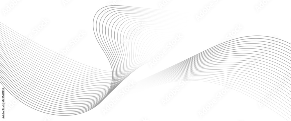 Aufkleber vector minimal abstract background with glowing curved lines and modern wave design