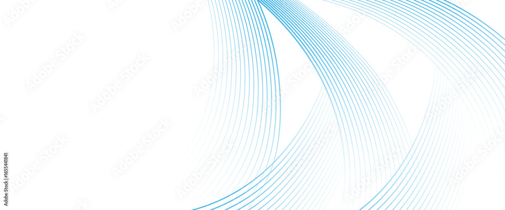 Poster vector abstract blue background with glowing curved lines and modern wave design