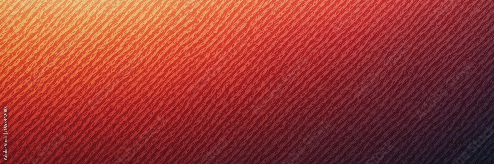 Poster warm gradient background with repeating diagonal pattern.