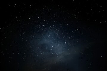 Obraz premium Starry night sky, dark and vast. Many tiny stars, a subtle cloud