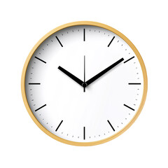 Isolated shot of 2 O'Clock clock face on white background