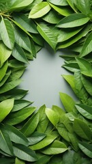 Naklejka premium Freshly harvested plant extract from lush green leaves
