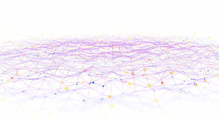 Abstract Network of Interconnected Nodes and Lines.