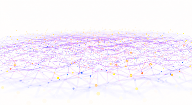 Abstract Network of Interconnected Nodes and Lines.