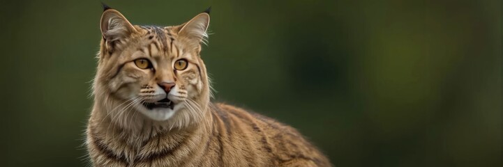 Obraz premium Close-up of a tabby cat.
