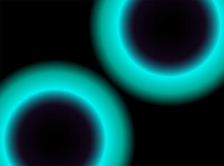 abstract neon light circle on dark background