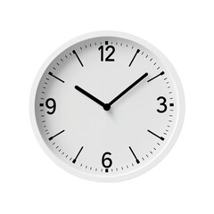 Vector classic black round wall clock