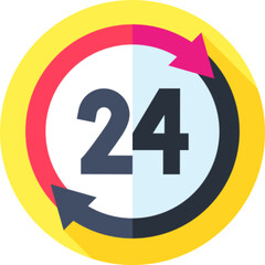 Twenty Four Hours Badge