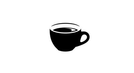 simple black coffee cup icon perfect for cafe menus coffee shop branding and beverage website designs