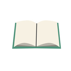 open book with blank pages