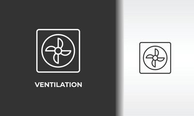 Ventilation Vector, Icon Or Logo Sign Isolated Symbol Illustration