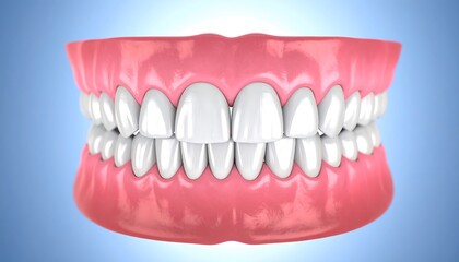 Obraz premium Digital 3D Render of Human Teeth