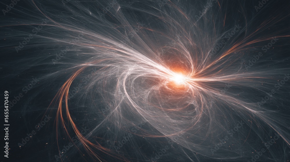 Poster abstract fractal design patterns