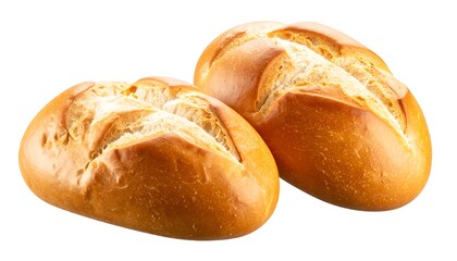 Two loaves of artisanal bread