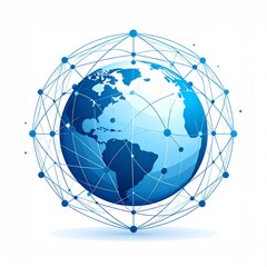 A global network design, showcasing interconnectedness of the world.
