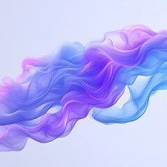 Abstract design of flowing, translucent shapes.