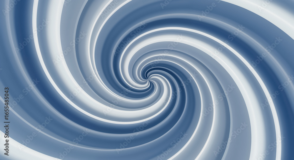 Poster hypnotic swirl: a captivating vortex of swirling lines forms a mesmerizing blue-toned pattern, evoki