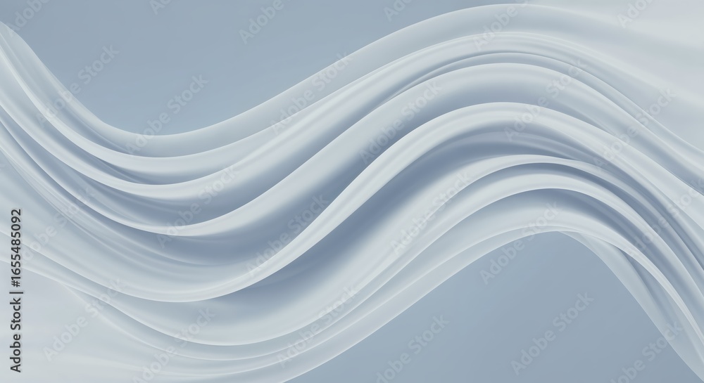 Poster abstract wavy lines: gentle waves of abstract lines flow across a soft background, creating a sense 