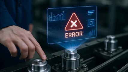AI error processing technology in industry production enhances machine efficiency with hand interaction improving safety and advanced data analysis