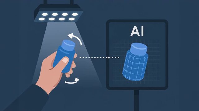 AI processing technology industry production enhances manufacturing with advanced object recognition and digital scanning for efficient automation